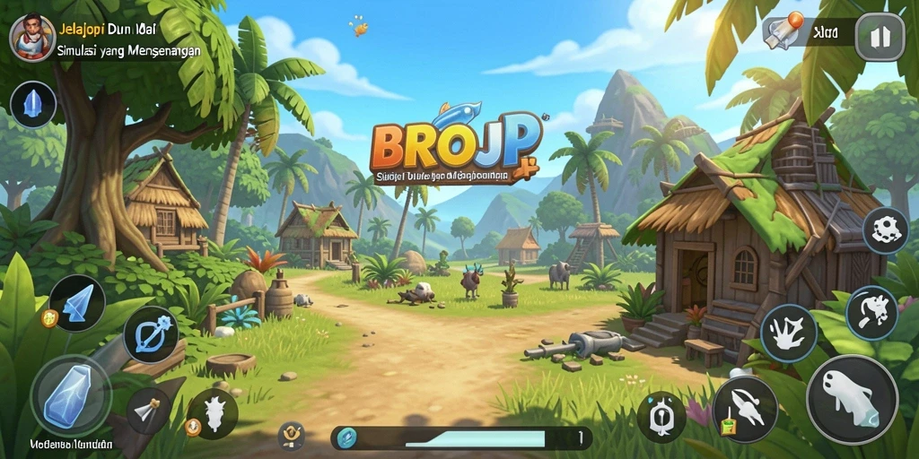Tangkapan layar dari gameplay BROJP yang menegangkan dan penuh aksi.