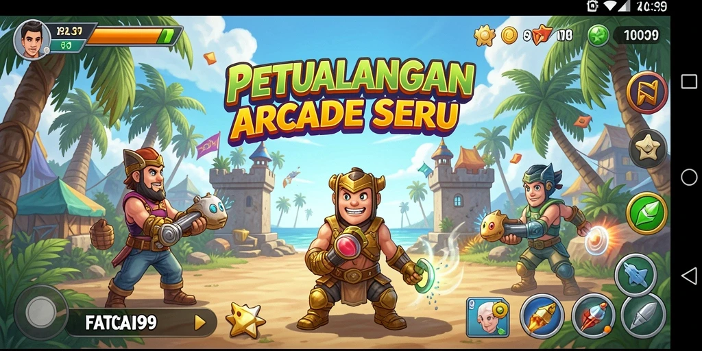 Tampilan menarik dari gameplay FATCAI99 yang mendebarkan.