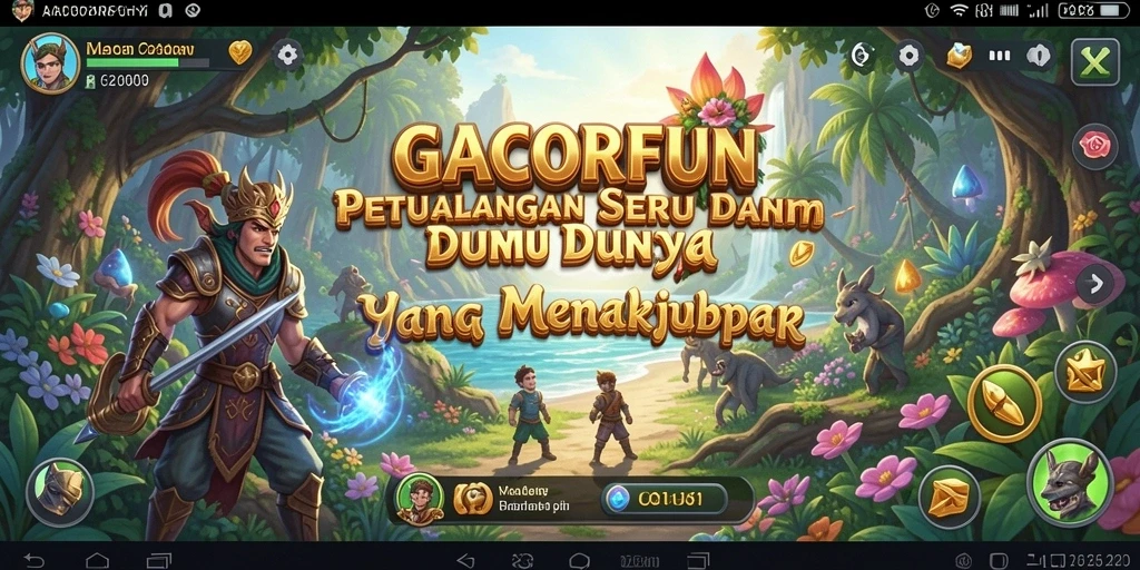 Gameplay GACORFUN yang penuh petualangan dan tantangan menanti.