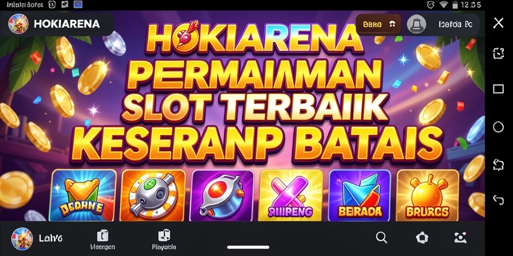 Tampilan gameplay HOKIARENA yang mengasyikkan dengan berbagai slot menarik.