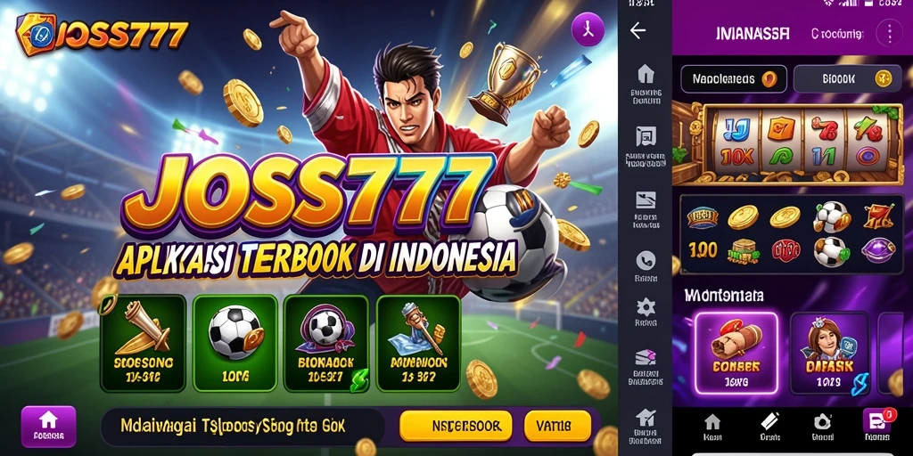 Tampilan gameplay Sportsbook JOSS777 dengan taruhan aktif.