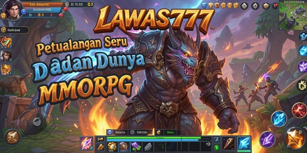 Tampilan gameplay seru di LAWAS777 dengan pertempuran mendebarkan.