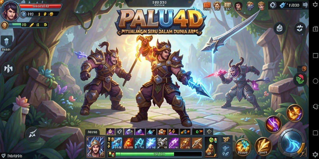 Tampilan gameplay seru dari PALU4D dengan aksi ARPG.