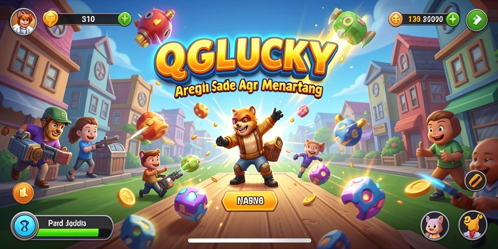 Tangkapan layar gameplay QGLUCKY yang menampilkan aksi seru.