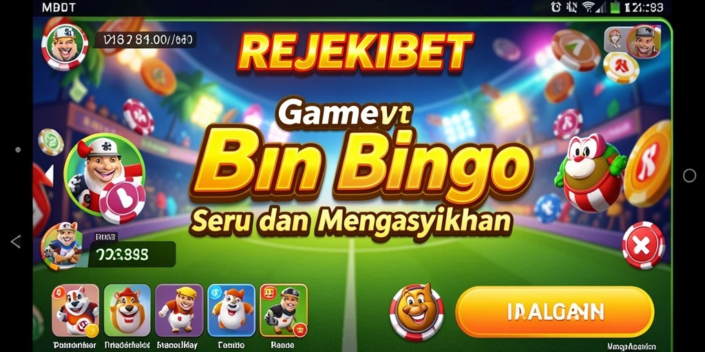 Tampilan menarik saat bermain Bingo di REJEKIBET.