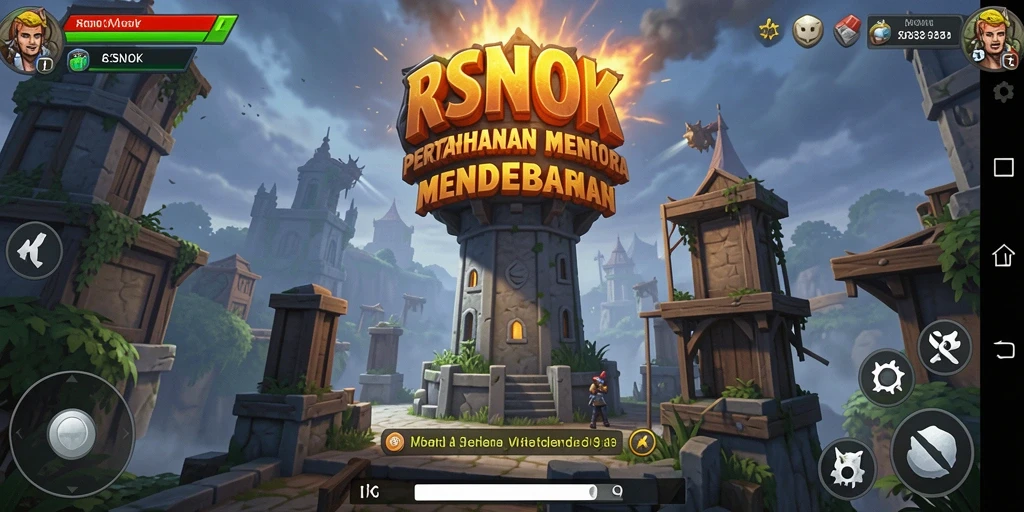 Gameplay seru RSNOK menampilkan aksi pertahanan menara yang menegangkan.